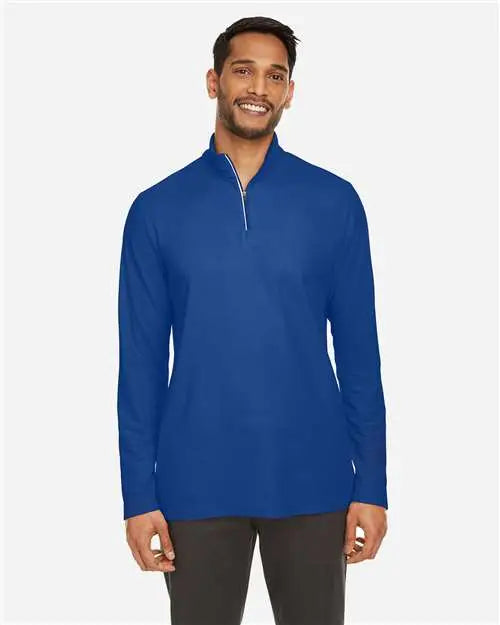Core365 Ce405 Men’s Fusion Chromasoftâ„¢ Pique Quarter-zip Pullover - True Royal
