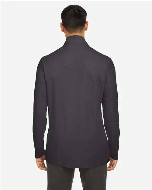Core365 Ce405 Men’s Fusion Chromasoftâ„¢ Pique Quarter-zip Pullover - Carbon