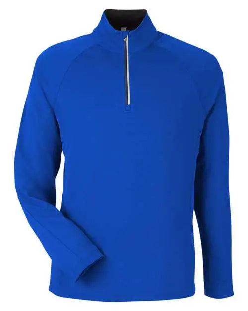 Core365 Ce418 Men’s Origin Performance Pique Quarter-zip Pullover - True Royal Carbon