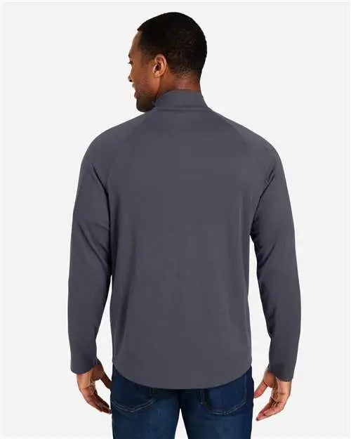 Core365 Ce418 Men’s Origin Performance Pique Quarter-zip Pullover - Carbon Black