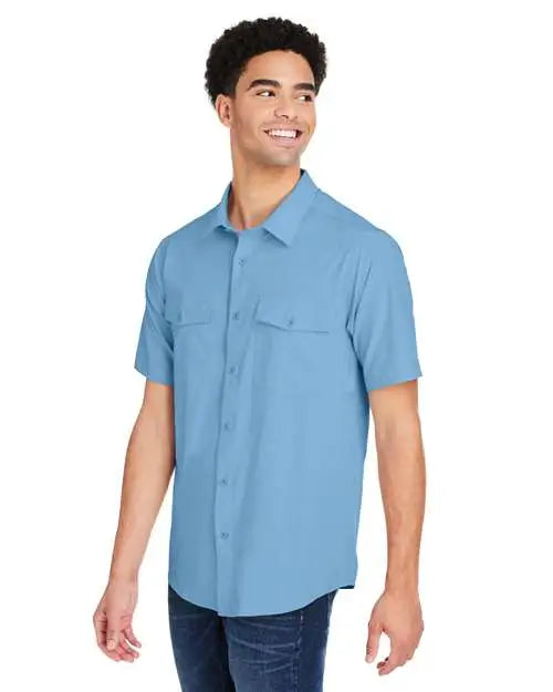 Core365 Ce510 Men’s Ultra Uvp® Marina Shirt - Columbia Blue