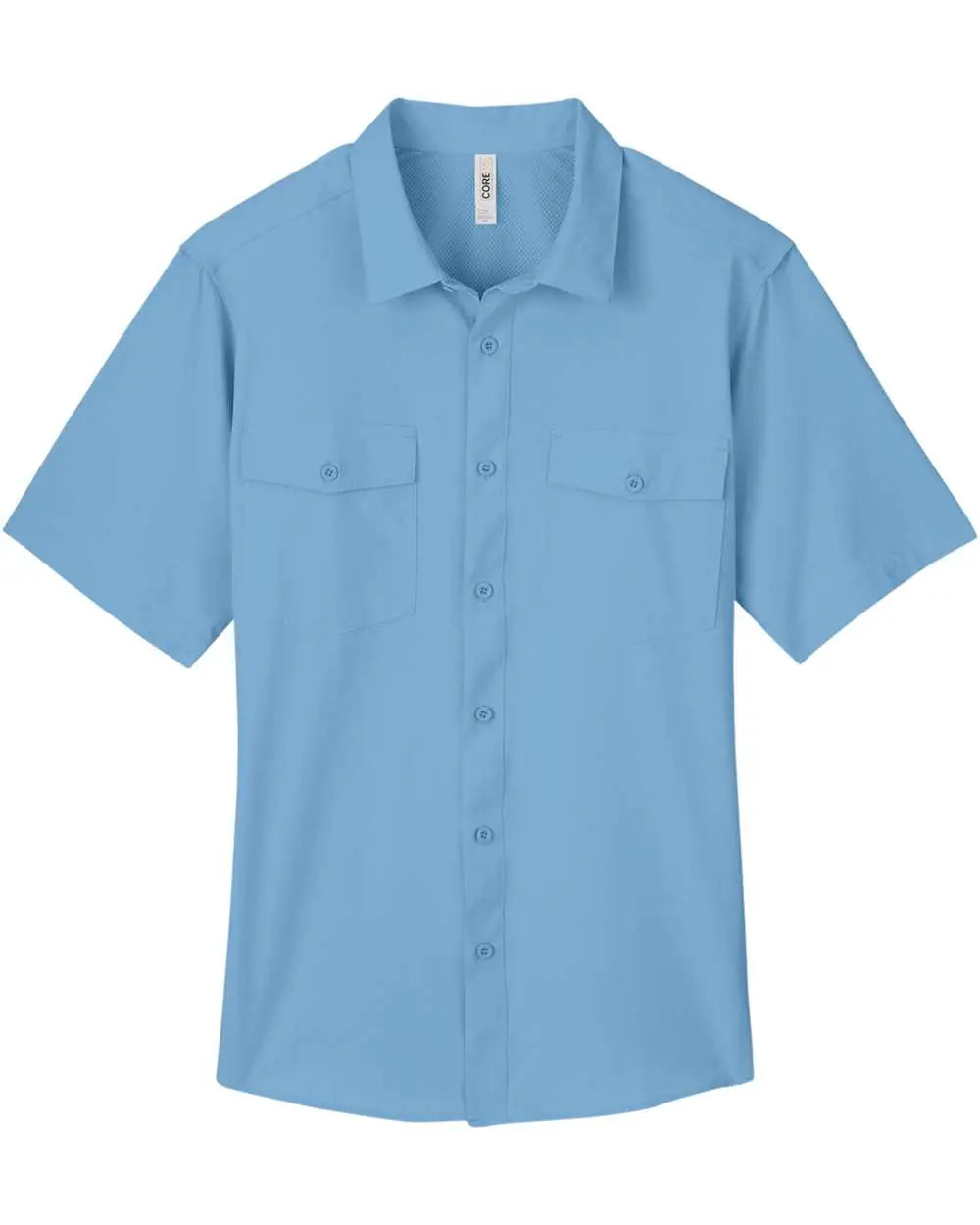 Core365 Ce510 Men’s Ultra Uvp® Marina Shirt - Columbia Blue - Columbia Blue / s