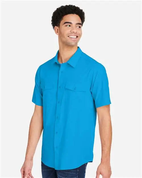 Core365 Ce510 Men’s Ultra Uvp® Marina Shirt - Electric Blue