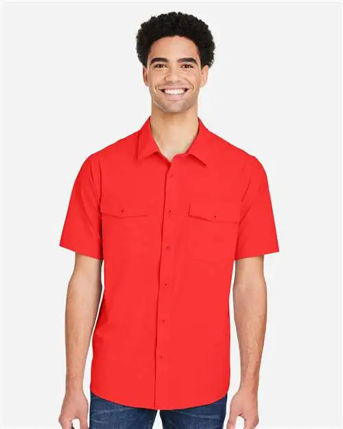 Core365 Ce510 Men’s Ultra Uvp® Marina Shirt - Red