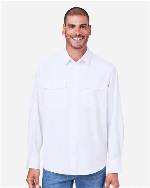 Core365 Ce510l Men’s Ultra Uvpâ Marina Shirt - White