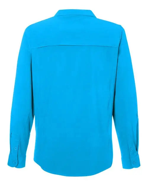 Core365 Ce510lw Women’s Ultra Uvp® Long Sleeve Marina Shirt - Electric Blue