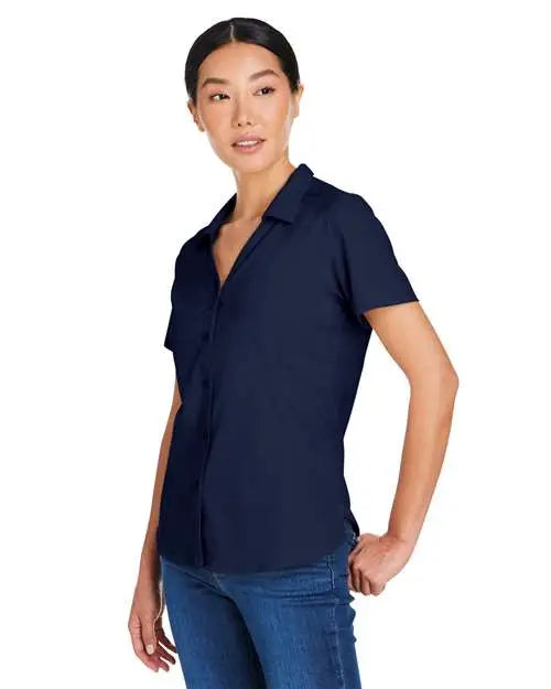 Core365 Ce510w Women’s Ultra Uvp® Marina Shirt - Classic Navy
