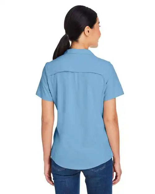 Core365 Ce510w Women’s Ultra Uvp® Marina Shirt - Columbia Blue