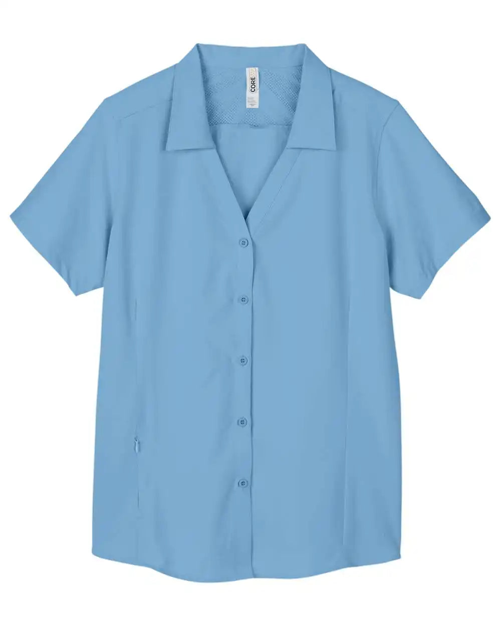 Core365 Ce510w Women’s Ultra Uvp® Marina Shirt - Columbia Blue - Xs