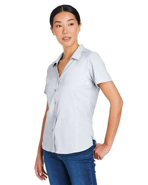 Core365 Ce510w Women’s Ultra Uvp® Marina Shirt - Platinum