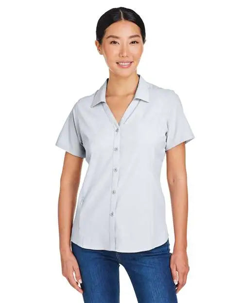 Core365 Ce510w Women’s Ultra Uvp® Marina Shirt - Platinum