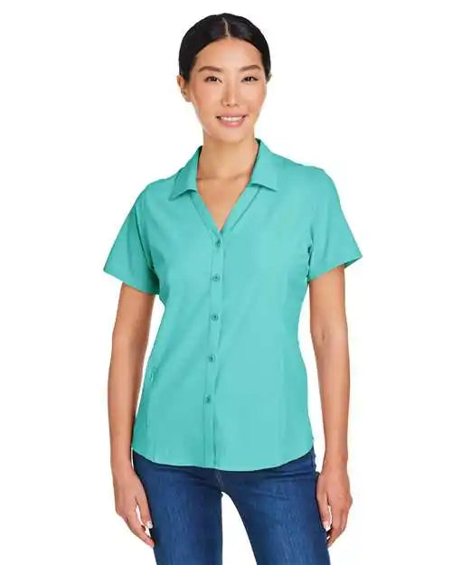 Core365 Ce510w Women’s Ultra Uvp® Marina Shirt - Sea Glass - Xs