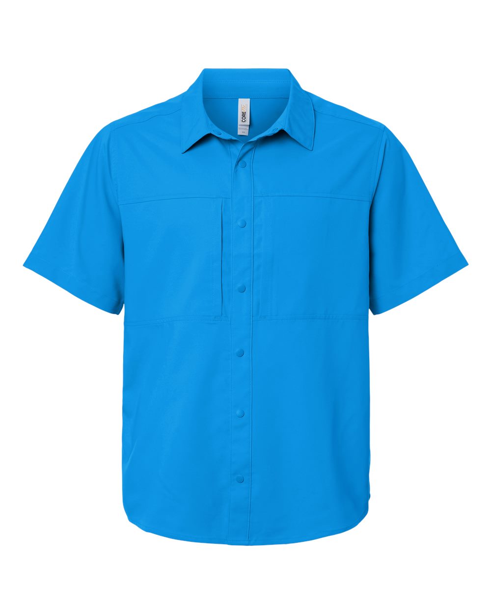 Core365 Ce520 Men’s Ultrauvp Shoreline Short Sleeve Staff Shirt - Electric Blue