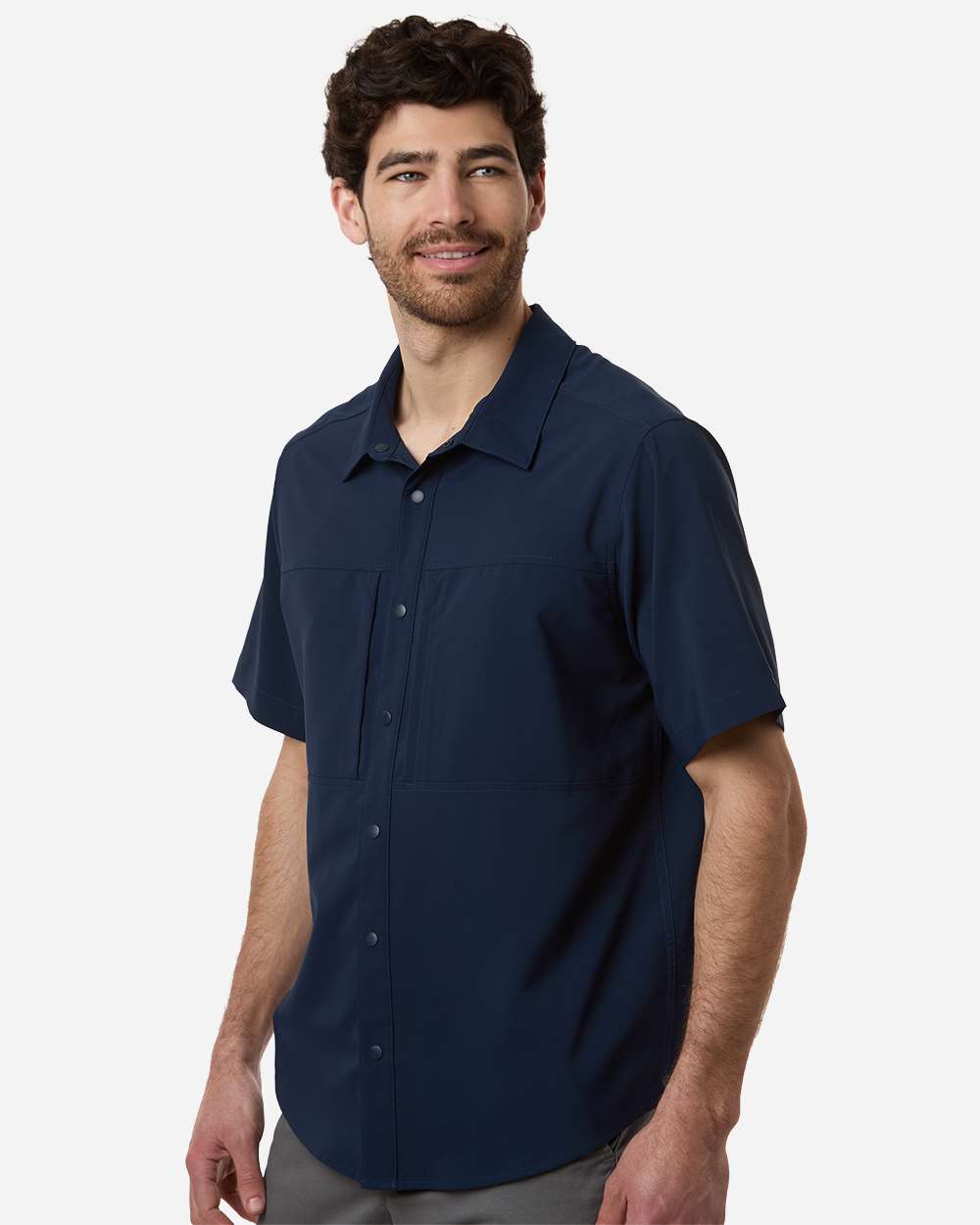 Core365 Ce520 Men’s Ultrauvp Shoreline Short Sleeve Staff Shirt - Classic Navy