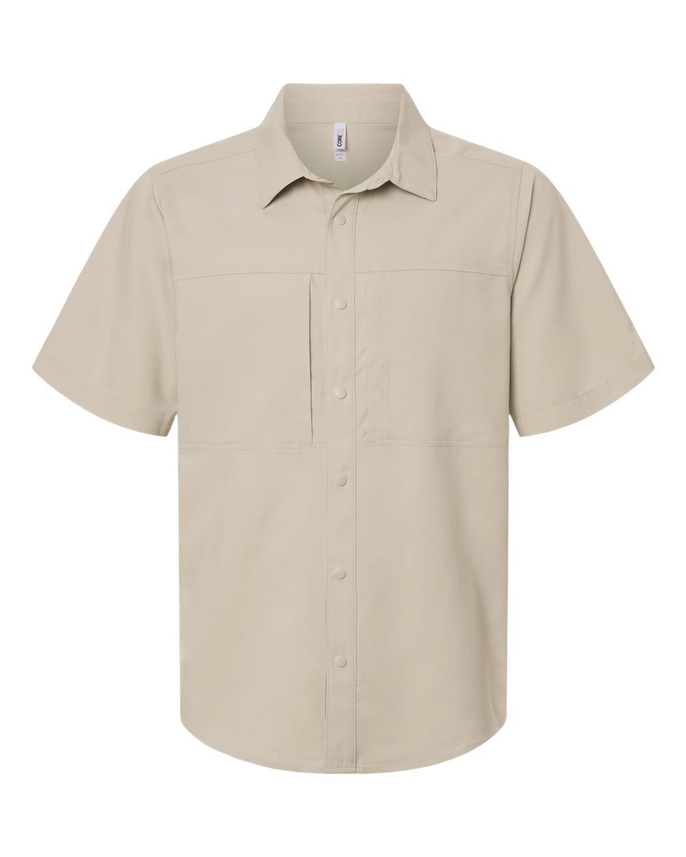 Core365 Ce520 Men’s Ultrauvp Shoreline Short Sleeve Staff Shirt - Stone