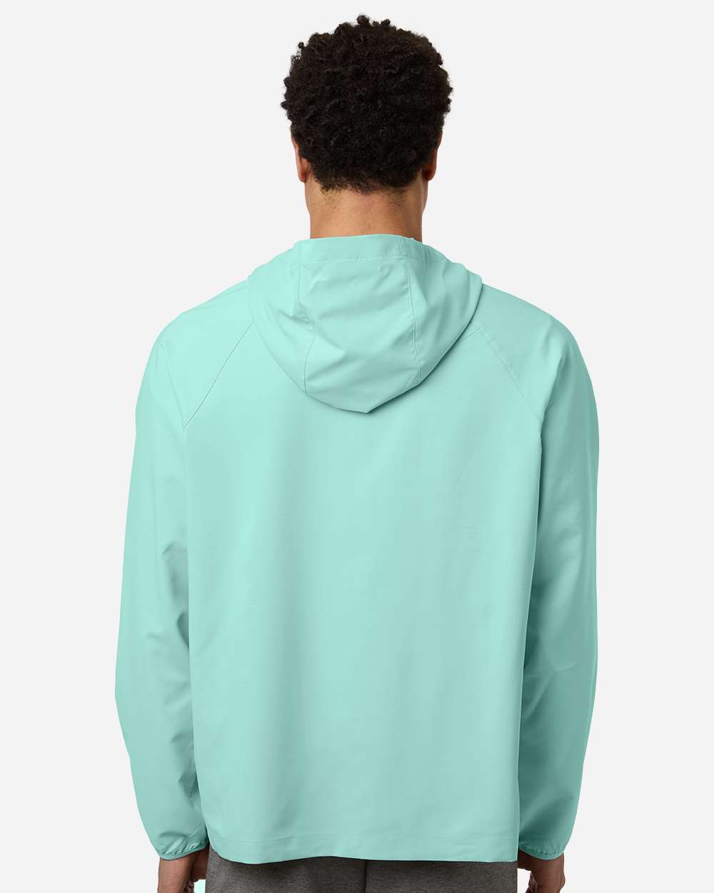 Core365 Ce520l Men’s Ultrauvp Shoreline Long Sleeve Hooded Pullover - Sea Glass