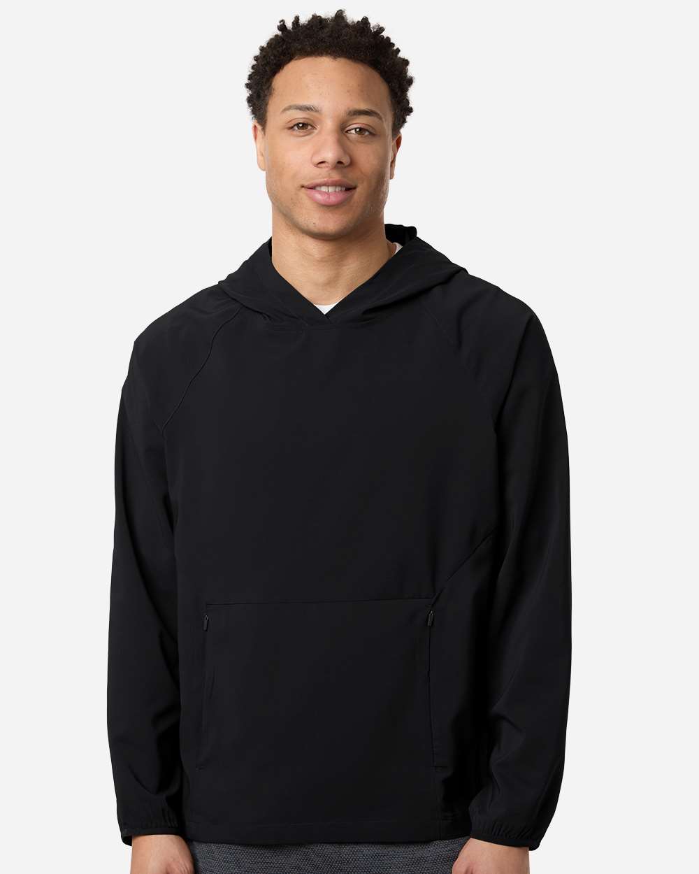 Core365 Ce520l Men’s Ultrauvp Shoreline Long Sleeve Hooded Pullover - Black