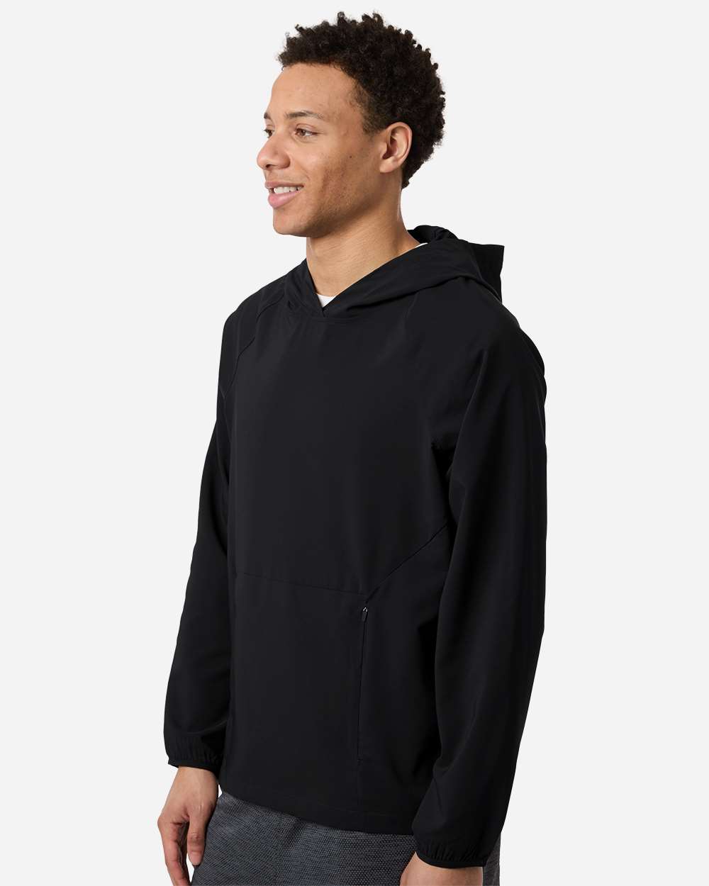 Core365 Ce520l Men’s Ultrauvp Shoreline Long Sleeve Hooded Pullover - Black