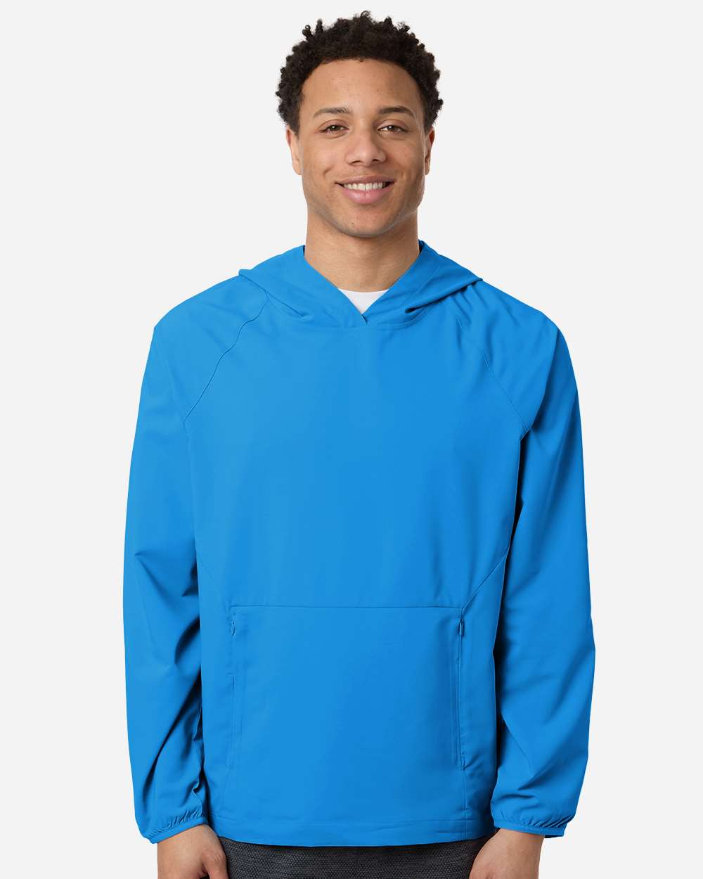 Core365 Ce520l Men’s Ultrauvp Shoreline Long Sleeve Hooded Pullover - Electric Blue