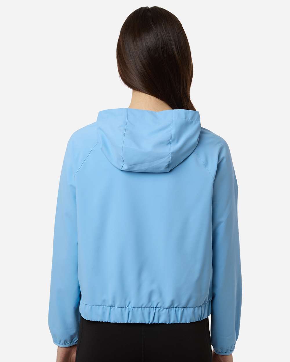 Core365 Ce520lw Women’s Ultrauvp Shoreline Long Sleeve Hooded Pullover - Columbia Blue