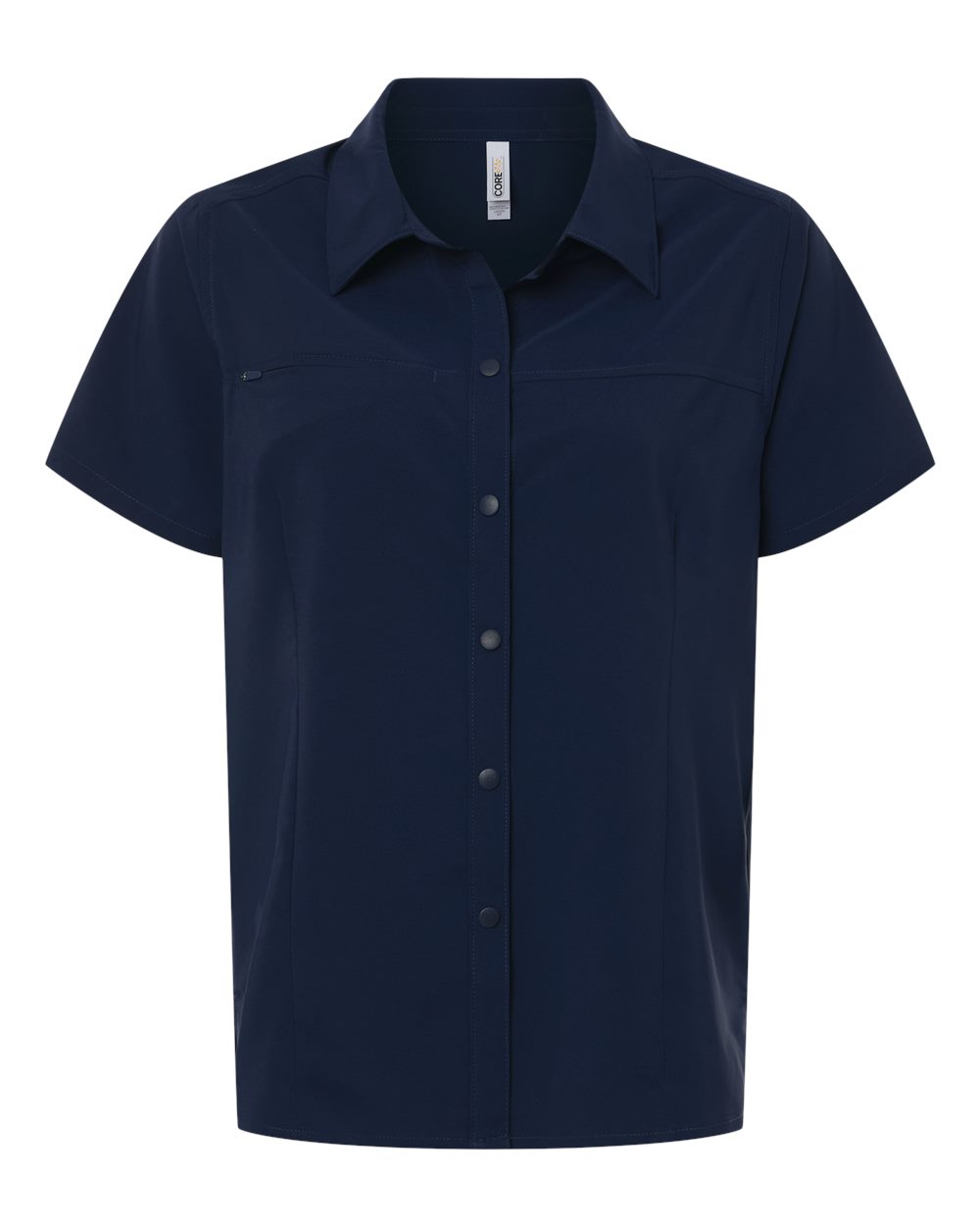 Core365 Ce520w Women’s Ultrauvp Shoreline Short Sleeve Staff Shirt - Classic Navy