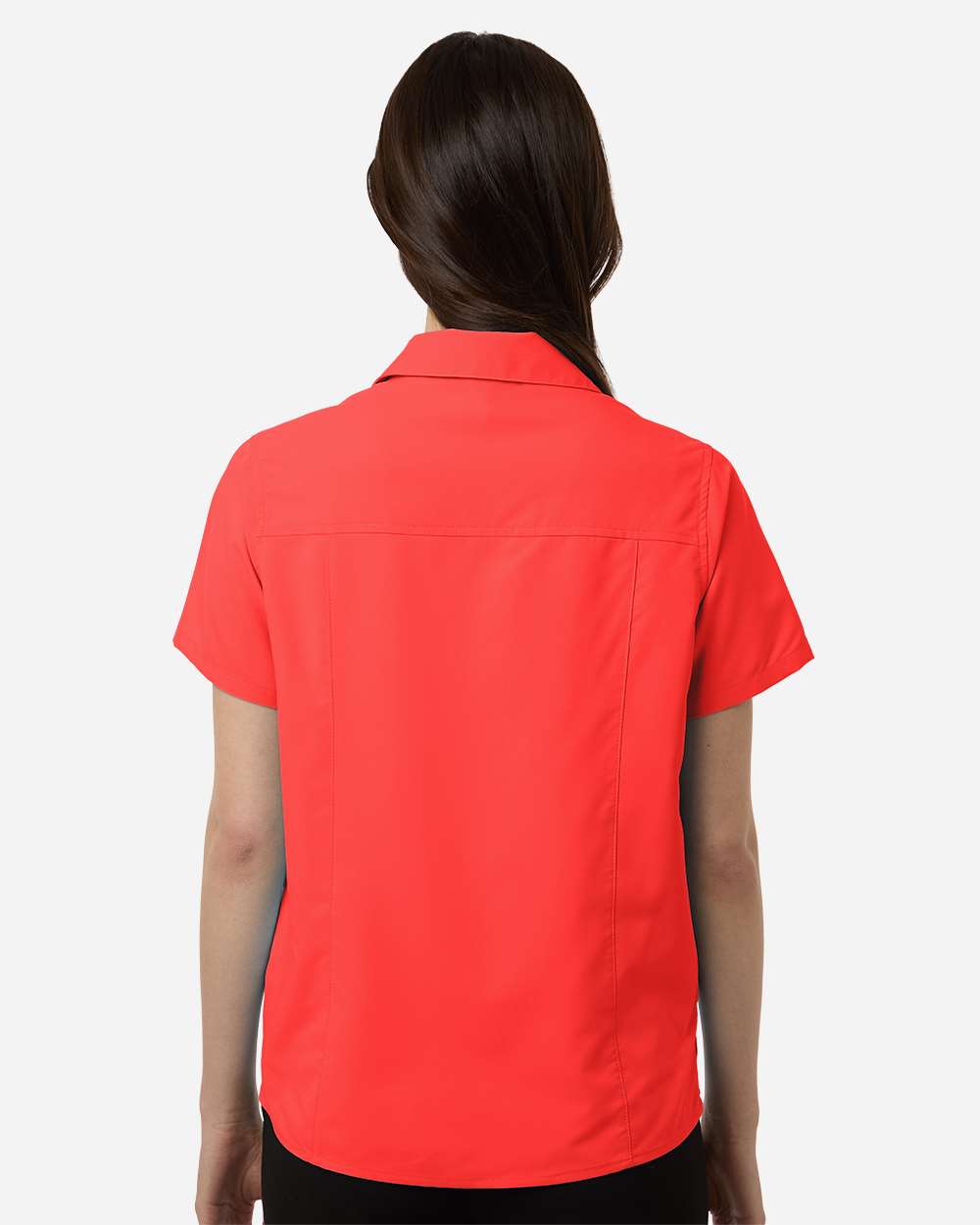 Core365 Ce520w Women’s Ultrauvp Shoreline Short Sleeve Staff Shirt - Marina Red