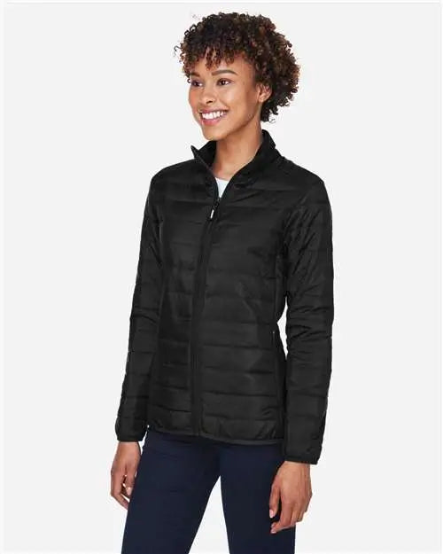 Core365 Ce700w Women’s Prevail Packable Puffer Jacket - Black