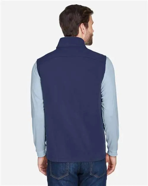Core365 Ce701 Men’s Cruise Two-layer Fleece Bonded Soft Shell Vest - Classic Navy