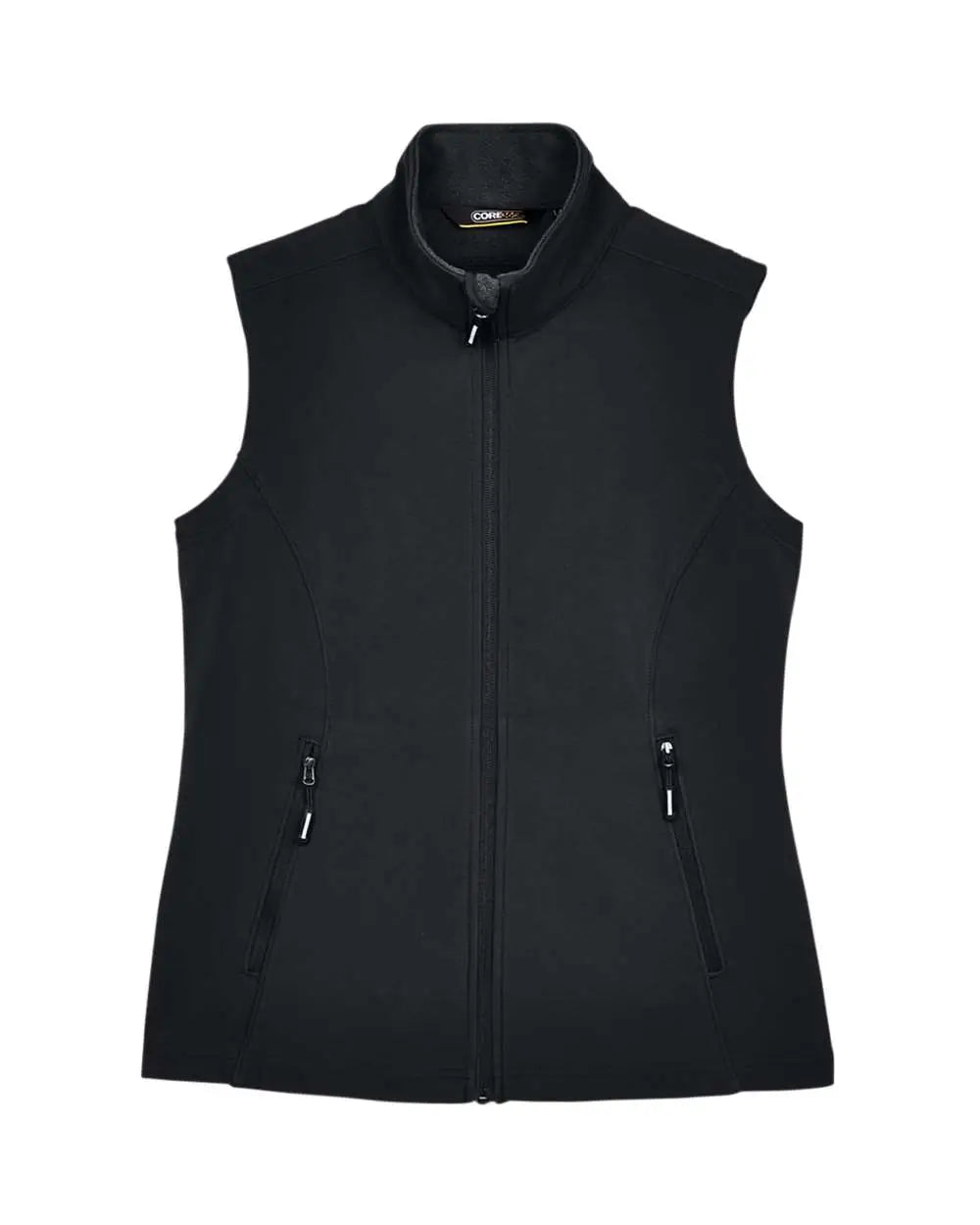 Core365 Ce701w Women’s Cruise Two-layer Fleece Bonded Soft Shell Vest - Black - Xs