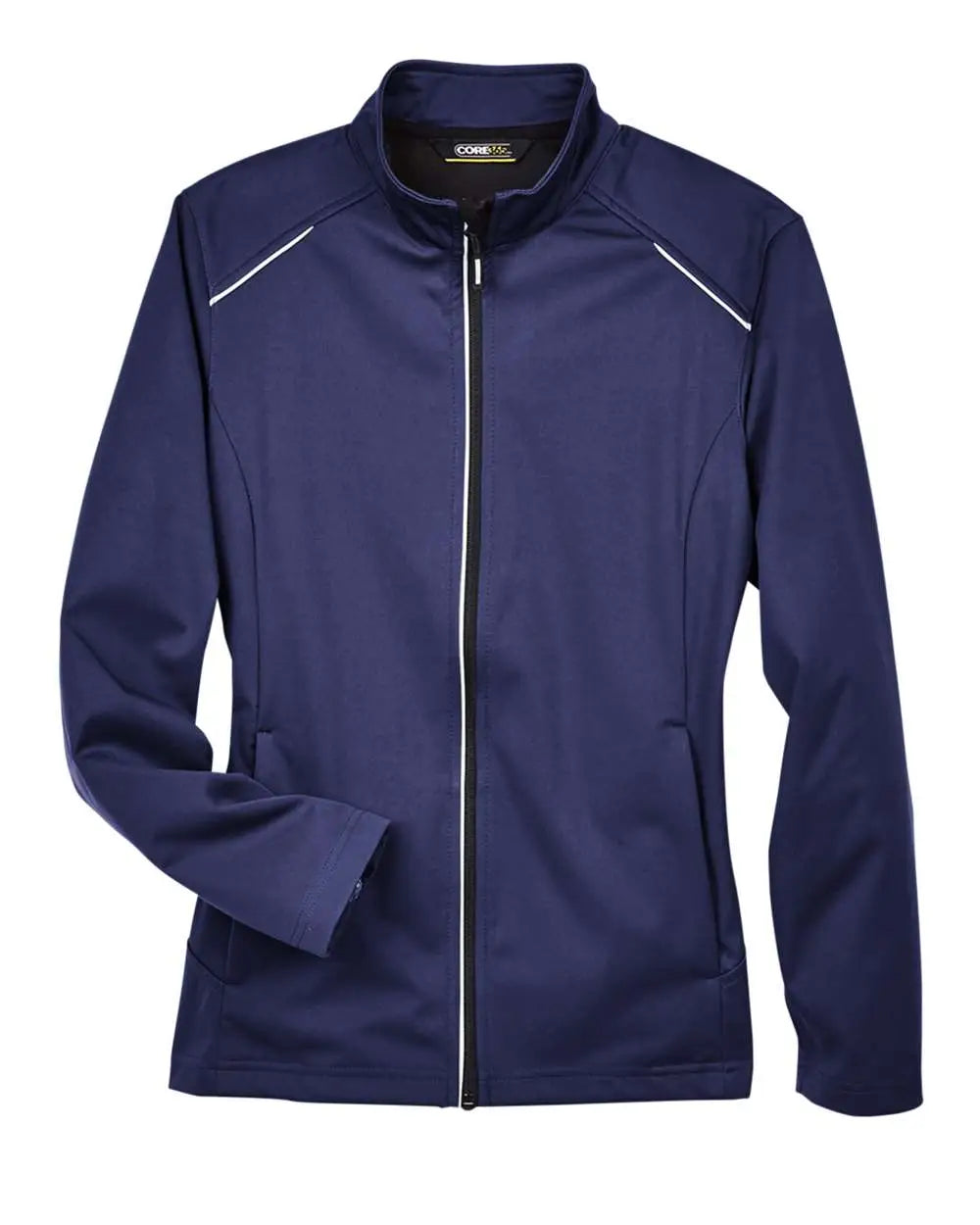 Core365 Ce708w Women’s Techno Lite Three-layer Knit Tech-shell - Classic Navy - Ladies Xs