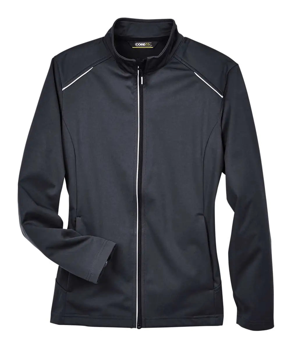 Core365 Ce708w Women’s Techno Lite Three-layer Knit Tech-shell - Black - Ladies Xs