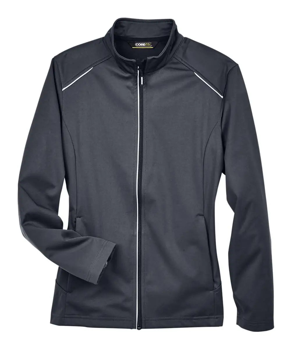 Core365 Ce708w Women’s Techno Lite Three-layer Knit Tech-shell - Carbon - Ladies Xs