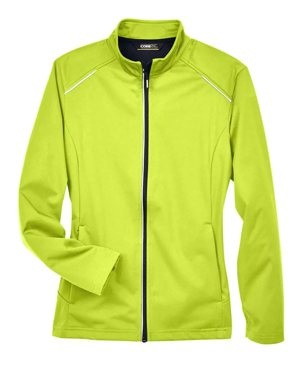 Core365 Ce708w Women’s Techno Lite Three-layer Knit Tech-shell - Safety Yellow - Ladies Xs