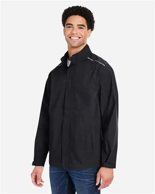 Core365 Ce712 Men’s Barrier Rain Jacket - Black
