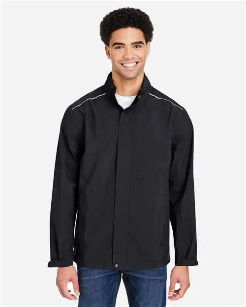 Core365 Ce712 Men’s Barrier Rain Jacket - Black