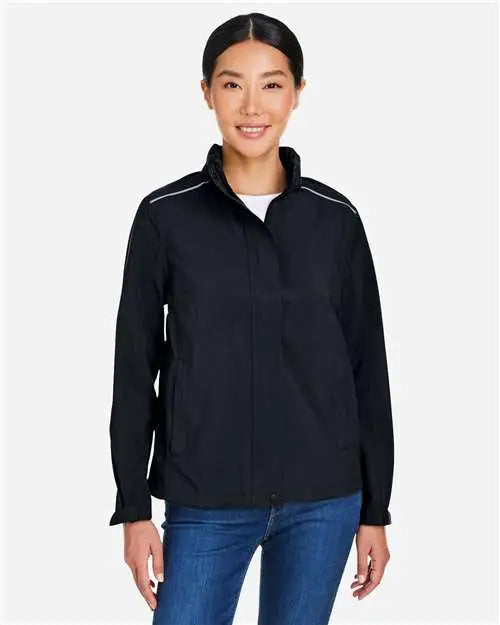 Core365 Ce712w Women’s Packable Rain Jacket - Black