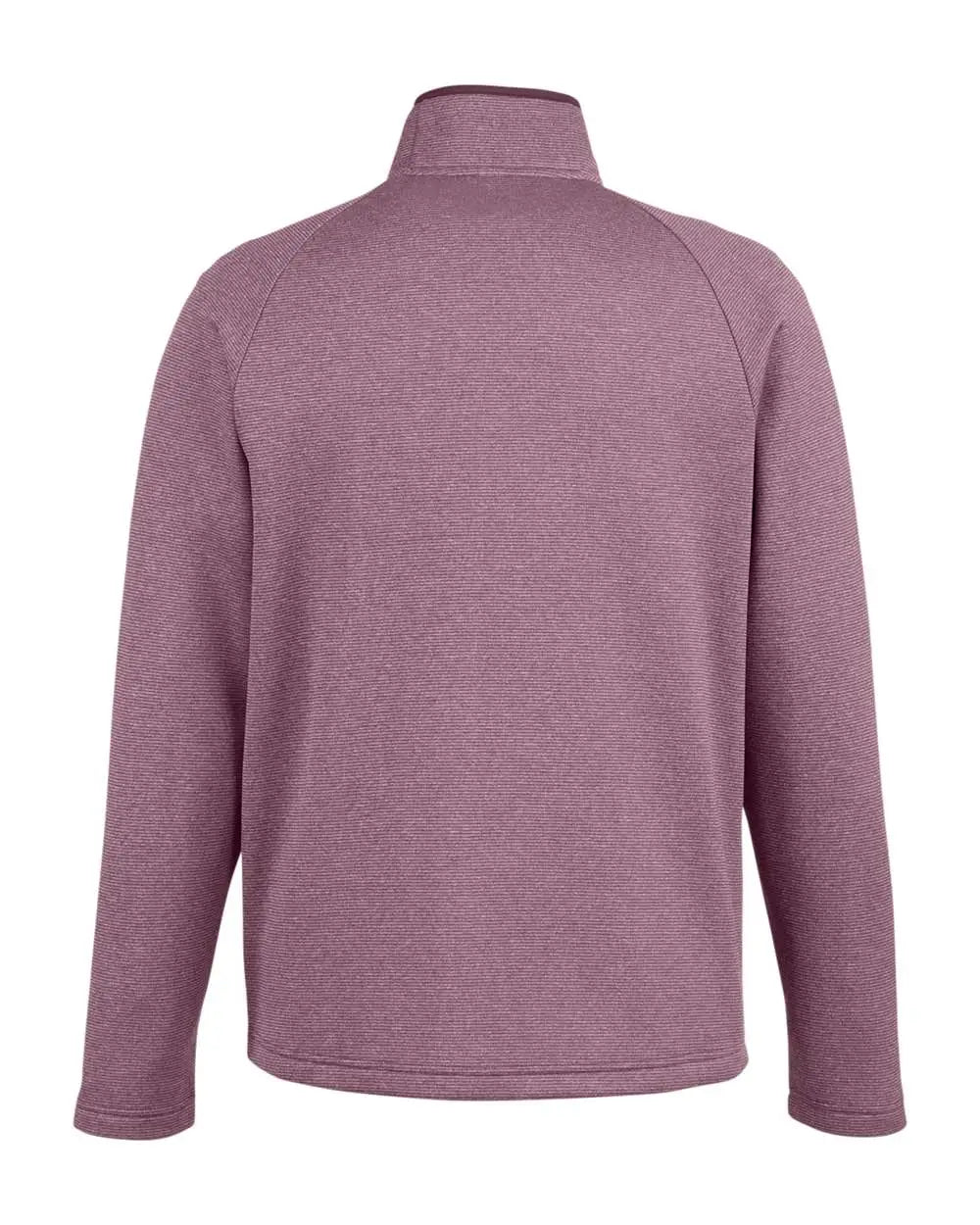 Core365 Ce72 Men’s Venture Heathered Stripe Full-zip - Burgundy White - Burgundy / s