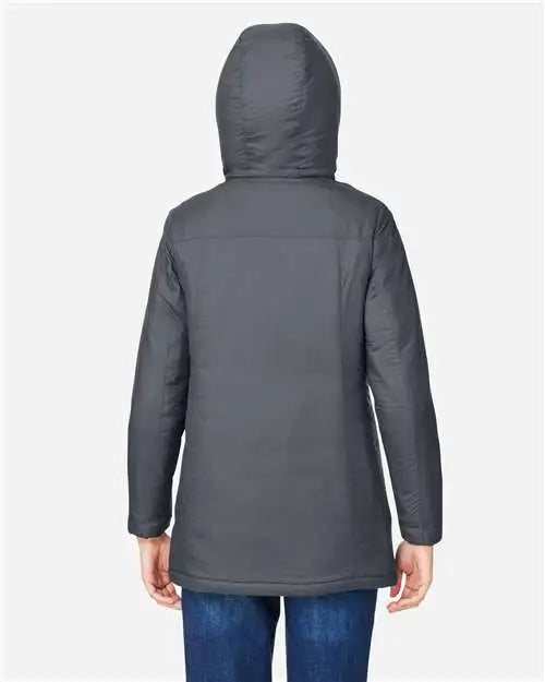 Core365 Ce725w Women’s Inspire 3-in-1 Jacket with Insulated Liner - Carbon Black