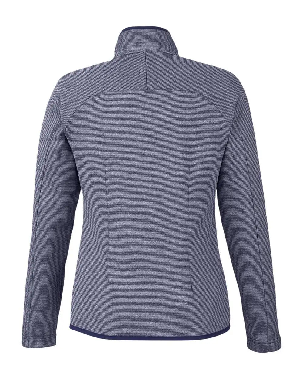 Core365 Ce72w Women’s Venture Heathered Stripe Full-zip - Classic Navy White