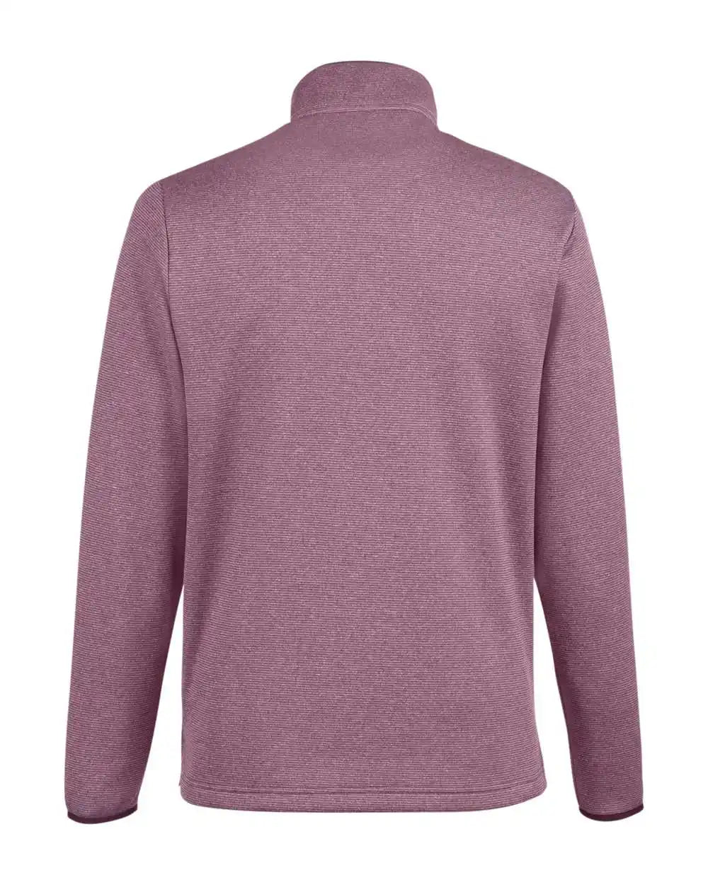 Core365 Ce73 Men’s Venture Heathered Stripe Quarter-zip Pullover - Burgundy White - Burgundy/ / s