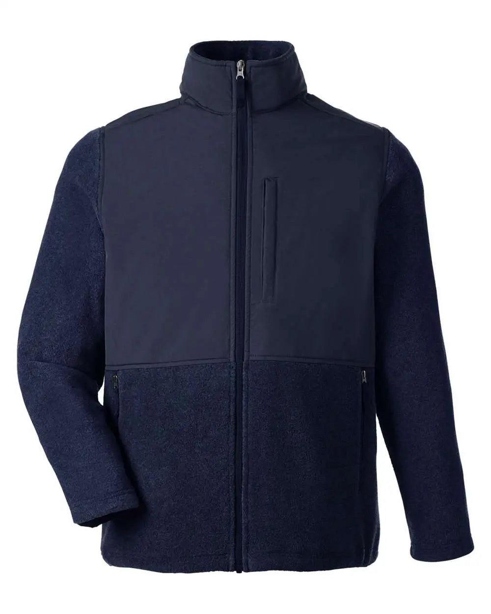 Core365 Ce890 Men’s Journey Summit Hybrid Full-zip Jacket - Classic Navy - Navy/ / Adult s
