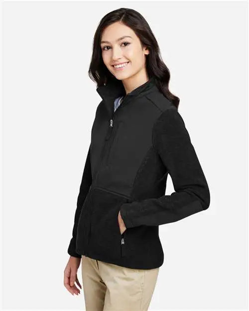 Core365 Ce890w Women’s Journey Summit Hybrid Full-zip - Black