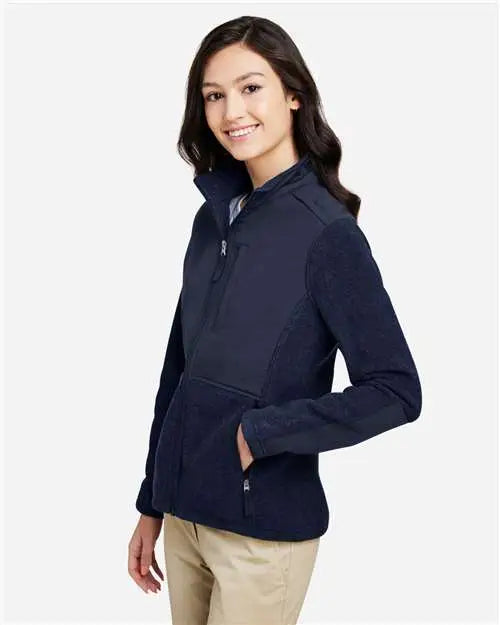 Core365 Ce890w Women’s Journey Summit Hybrid Full-zip - Classic Navy - Clsc Nvy / Xs