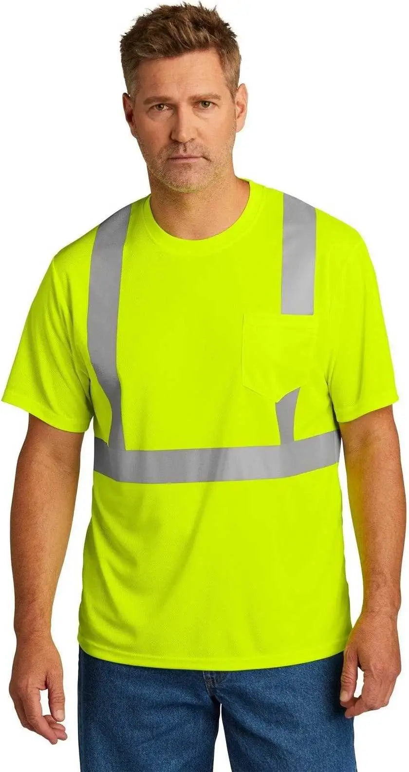 Cornerstone Cs200 Ansi 107 Class 2 Mesh Tee - Safety Yellow