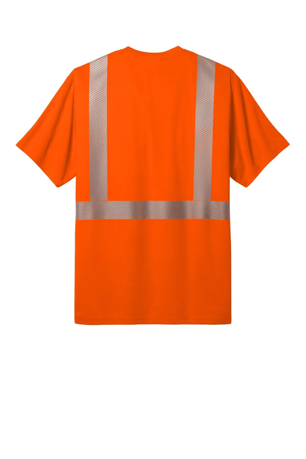 Cornerstone Cs204 Ansi 107 Class 2 Segmented Tape Tee - Safety Orange