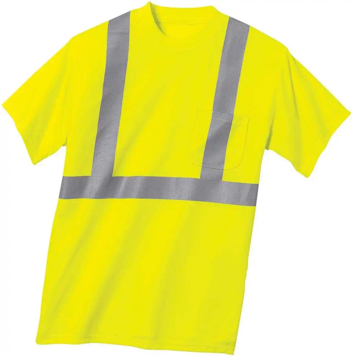 Cornerstone Cs401 Ansi 107 Class 2 Safety T-shirt - Yellow Reflective