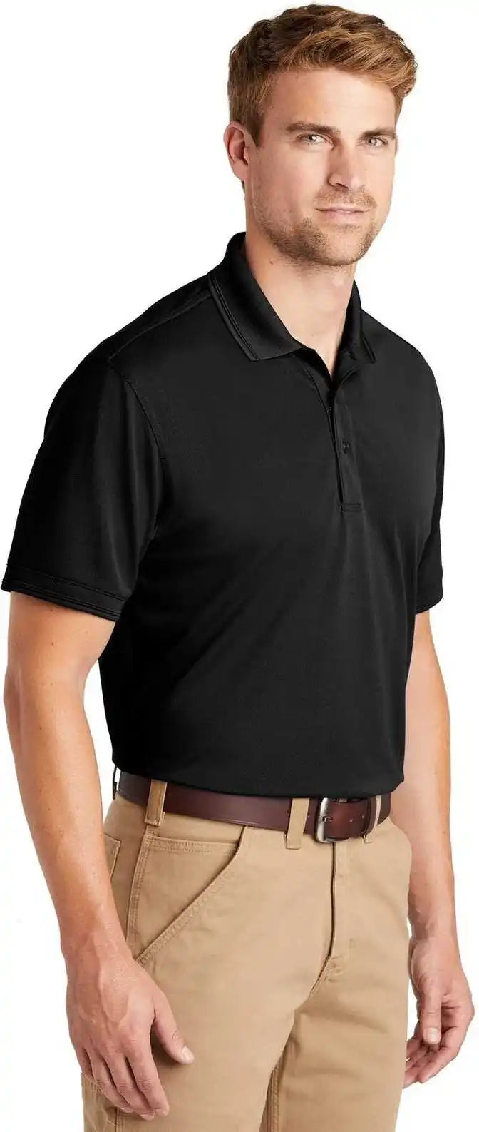 Cornerstone Cs4020 Industrial Snag Proof Pique Polo Black