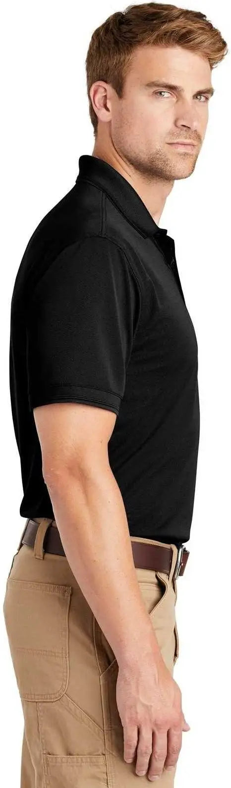 Cornerstone Cs4020 Industrial Snag-proof Pique Polo - Black