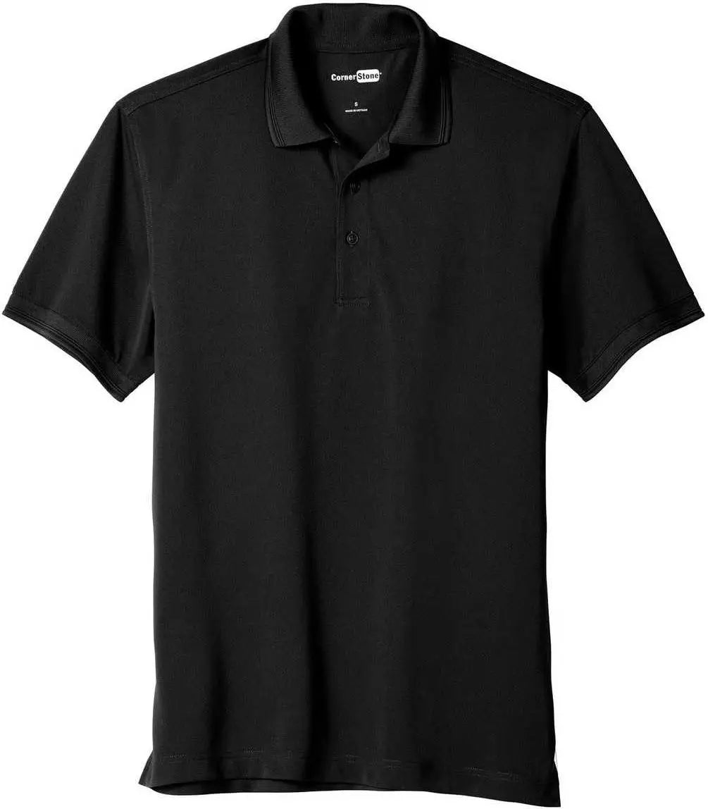 Cornerstone Cs4020 Industrial Snag-proof Pique Polo - Black