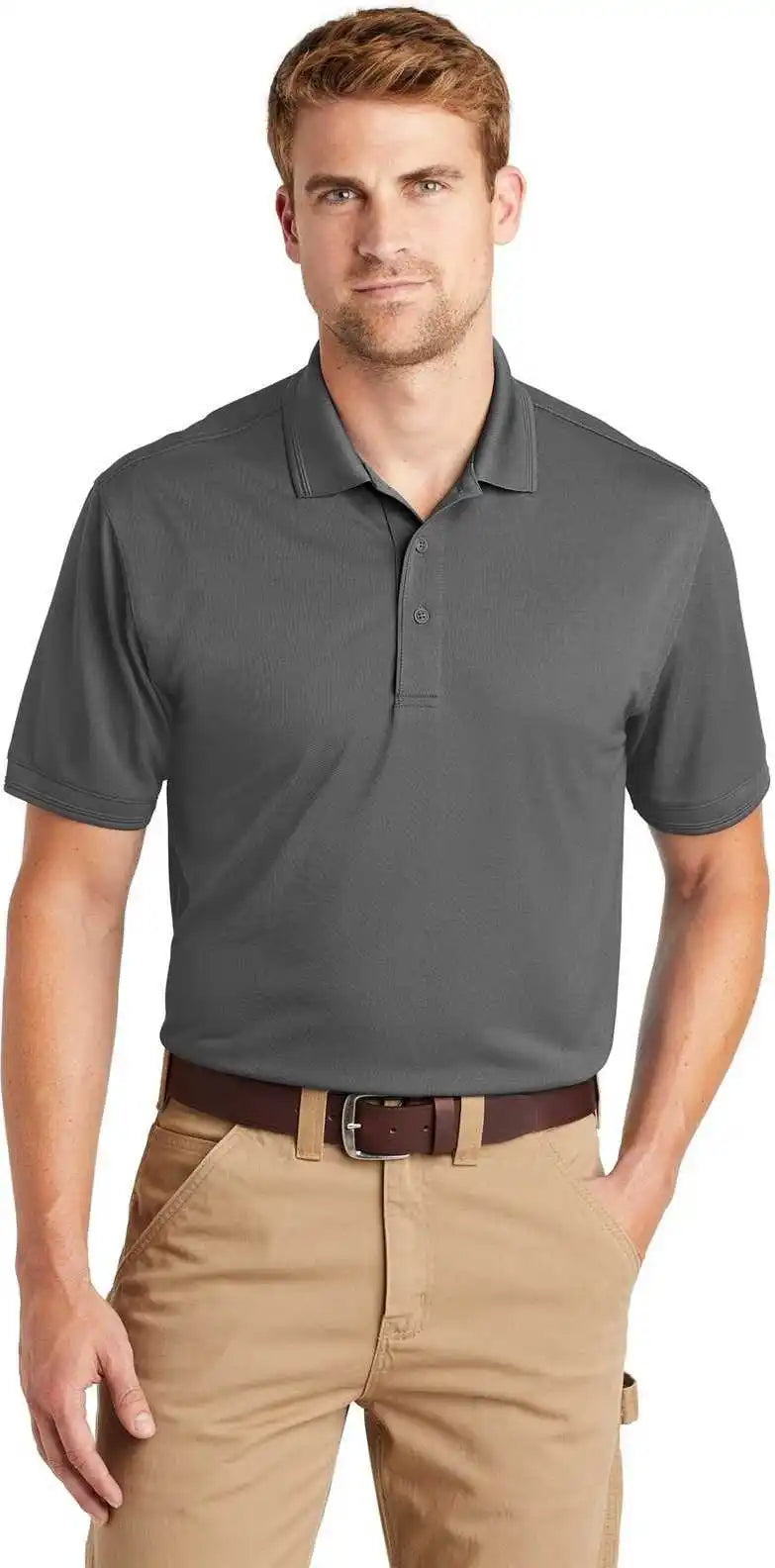 Cornerstone Cs4020 Industrial Snag Proof Pique Polo Charcoal